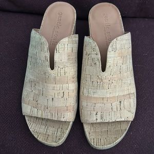 Brand New Gentle Souls size 11 Gisele 65 Cork Mule Sandals